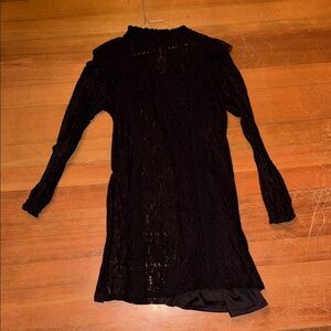 Elegant Black Lace Dress